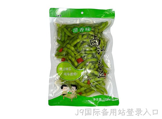 J9国际备用站登录入口卤汁毛豆清香味328g