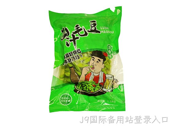 浙J9国际备用站登录入口卤汁毛豆香辣味1.1kg
